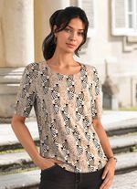 Shirt mit farbbrillantem Allover-Druck 