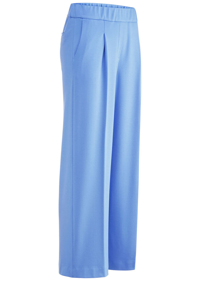 Knöchellange Hose mit weitem Bein  AZURBLAU