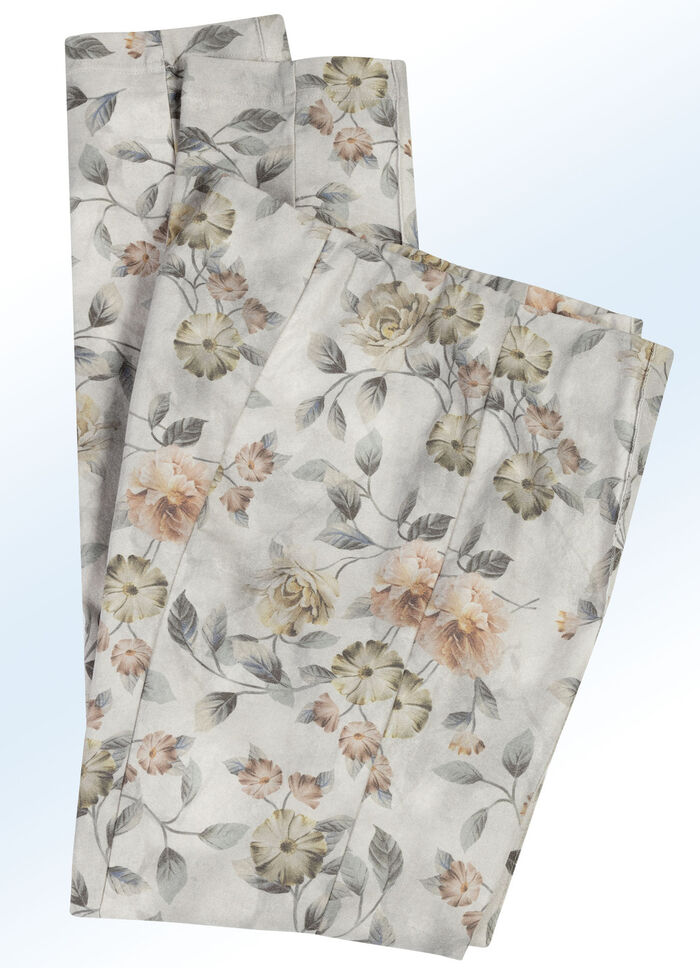 Hose mit farbharmonischer Floraldessinierung APRICOT-BUNT