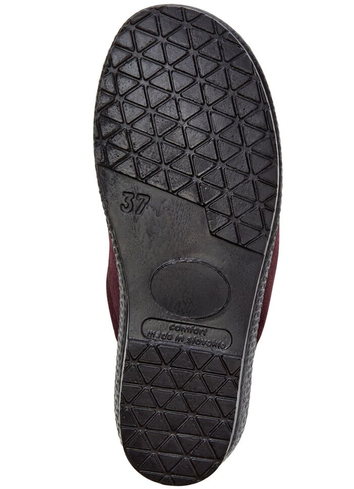 Zweierpack, klassische Damen-Hausschuhe, Weite H, mit Gummizug 1x MARINE 1x CHIANTI