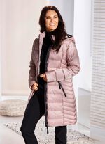 Kurzmantel mit abnehmbarer Kapuze 