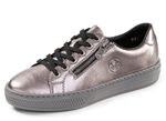 Rieker, modische Damen-Sneaker, mit Rei&szlig;verschluss ALTSILBER