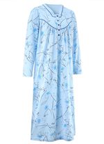 Nachthemd, Langarm mit Knopfleiste 