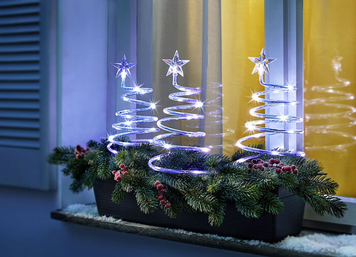 Spiral-Bäumchen, 3er-Set 