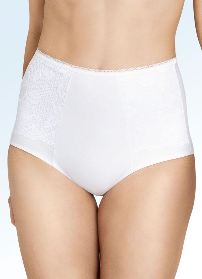 Miss Mary Miederhose mit Elastikspitze WEISS