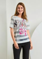 Shirt mit farbenfrohem Kontrast-Druck 