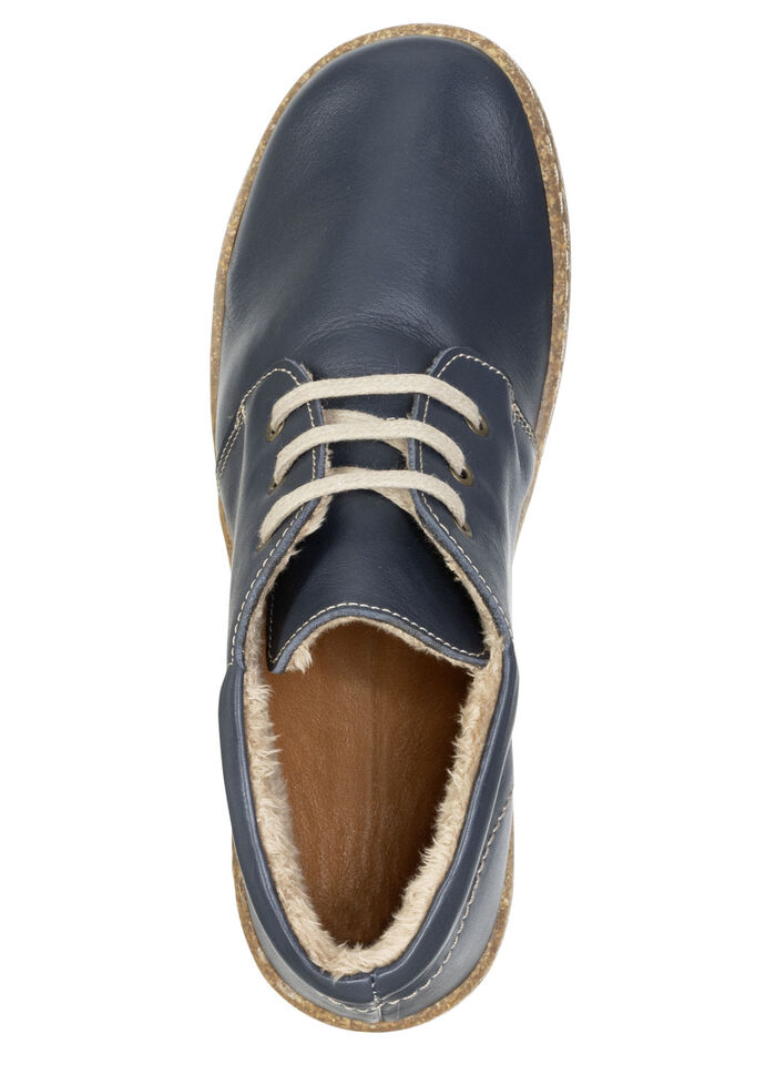 ELENA EDEN, gef&uuml;tterte Damen-Boots, Weite G, mit herausnehmbarem Fu&szlig;bett BLAU