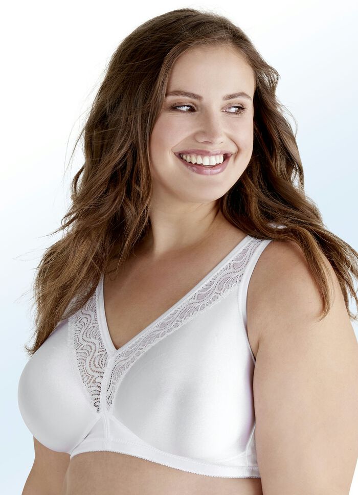 Swegmark of Sweden Zweierpack BH mit Spitzeneinsätzen 1X ROSENQUARZ, 1X WEISS