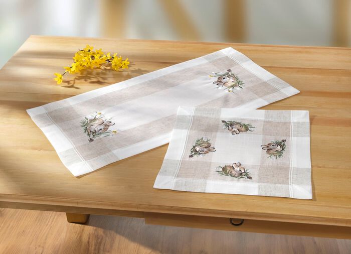 Tisch- und Raumdekoration mit H&auml;schen-Motiv 