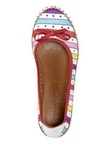 Gemini, modische Damen-Pumps, Weite G, aus Leder WEISS-MULTICOLOR