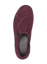 ELENA EDEN Slipper aus Nubukleder BURGUND