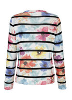 Pullover mit edlem Floraldruck 