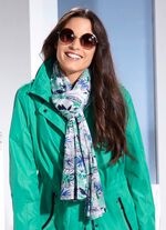 Schal mit Fantasiebl&uuml;ten-Dessin 