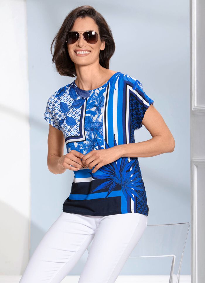 Tunika mit Bord&uuml;ren-Druck 