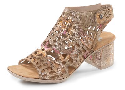 Rieker, trendige Damen-Sandaletten, mit Fersen-Klettverschluss 