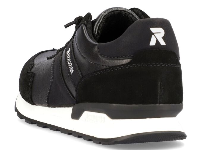 Schn&uuml;r-Sneaker mit herausnehmbarem Textilfu&szlig;bett SCHWARZ