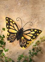Solar Wandbild Schmetterling aus Metall 