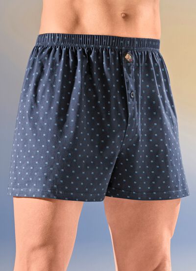 Viererpack Boxershorts mit Alloverdessin 