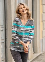 Shirt mit silberfarbenen Zierpl&auml;ttchen 