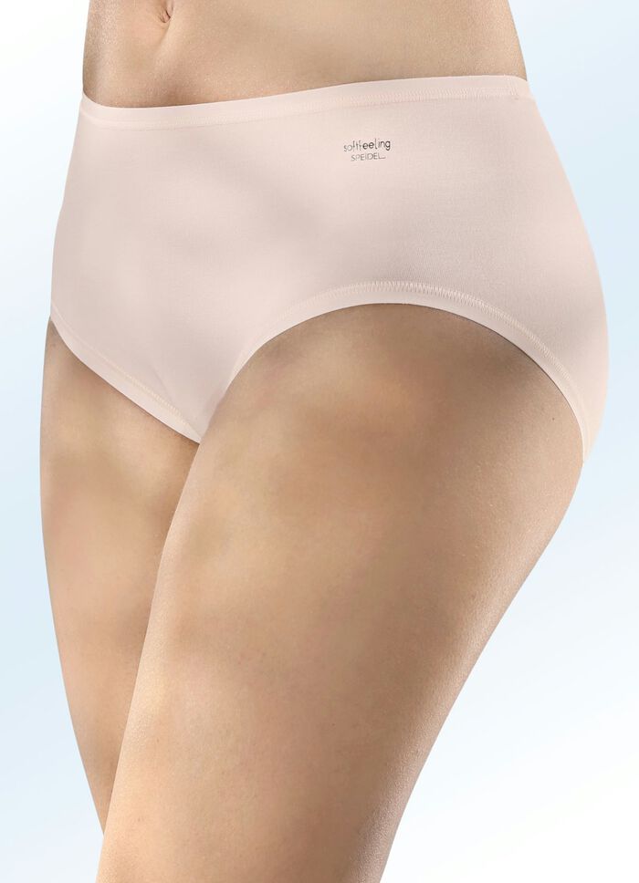Speidel Dreierpack Slips mit flachen, elastischen Abschlüssen PUDER