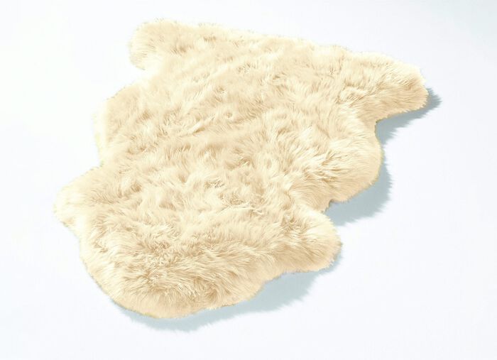 Vorleger aus echtem Merino-Lammfell 