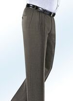 "Klaus Modelle"-Unterbauchhose mit Gürtel MITTELBRAUN MELIERT