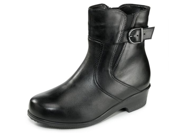 Stiefelette mit verstellbarer Zierspange 