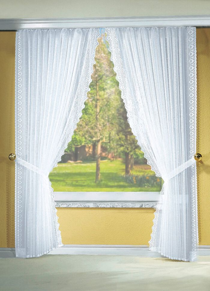 Raffgardinen-Garnitur mit Faltenband 