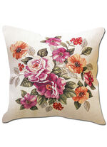 Kissenbezug mit Blumen-Dessin BUNT