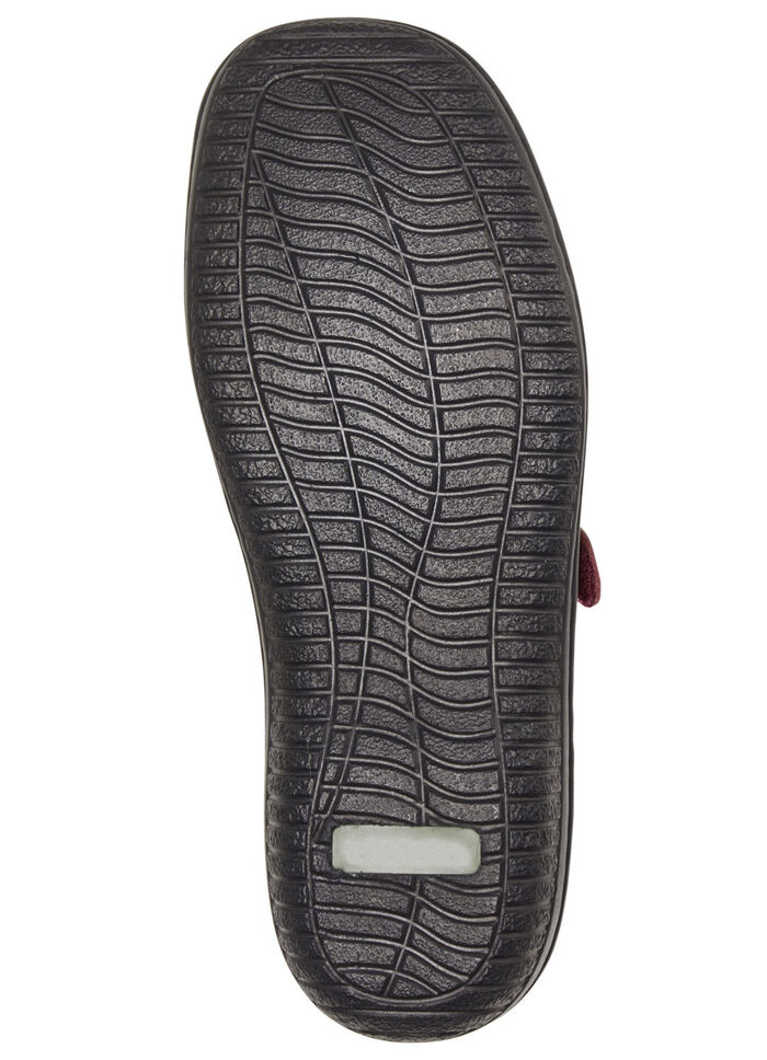 ELENA EDEN, bequeme Damen-Slipper, Weite G, mit herausnehmbarem Fußbett BURGUND