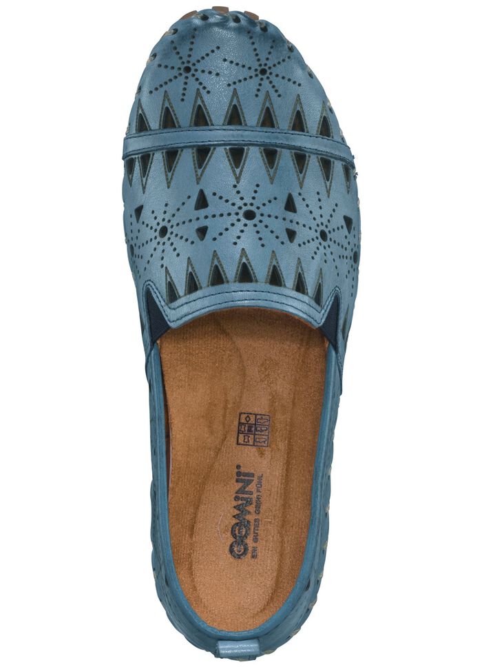 Gemini, sommerliche Damen-Slipper, Weite G, mit herausnehmbarem Fu&szlig;bett 