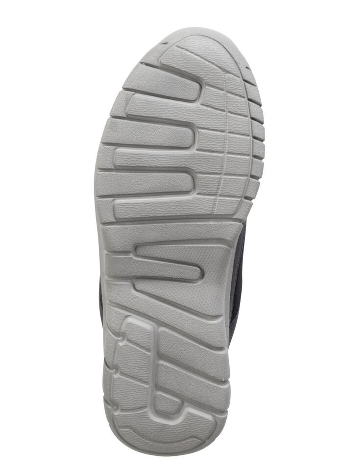 Schn&uuml;r-Sneaker aus Synthetik und weichem Textilmaterial DUNKELBLAU