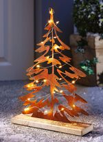 Baum Anton aus gerostetem Stahlblech 