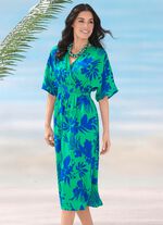 Laurina Kleid mit &uuml;berschnittenem V-Ausschnitt 