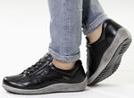 ELENA EDEN, atmungsaktive Damen-Sneaker, Weite H, mit herausnehmbarem Fußbett SCHWARZ