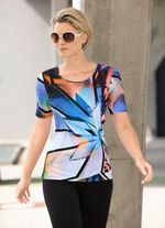 Shirt mit Rundhalsausschnitt in 2 Farben 