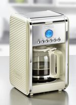 Ariete Kaffeemaschine mit Glaskanne und Dauerfilter CREME