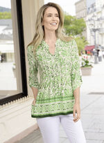 Shirt-Tunika mit Manschetten&auml;rmeln 