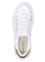 LAURA KENT, trendige Damen-Sneaker, Weite H, mit herausnehmbarem Fußbett WEISS
