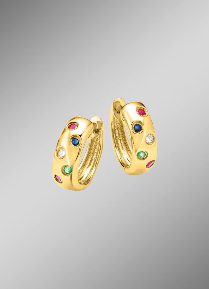 Strahlende Eleganz: Creolen mit echten Edelsteinen 