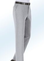 Hose in Leinenoptik in 2 Farben HELLGRAU MELIERT