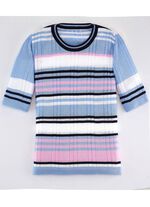 Pulli mit Ringeldessin BLEU-MARINE-MULTICOLOR