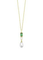 Zarte Raffinesse – Anhänger mit Perle und Kristallglanz 