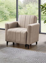 Frei im Raum aufstellbare Polstermöbel mit Bettfunktion BEIGE