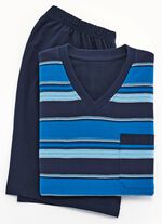 Zweierpack Shortys mit V-Ausschnitt und Brusttasche 