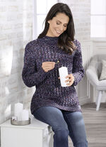 Pullover in aufwendiger Melange-Optik MARINE-MULTICOLOR