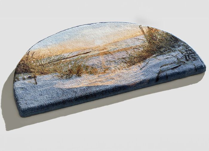 Badgarnitur von Grund mit rutschhemmender Latex-R&uuml;ckseite BLAU