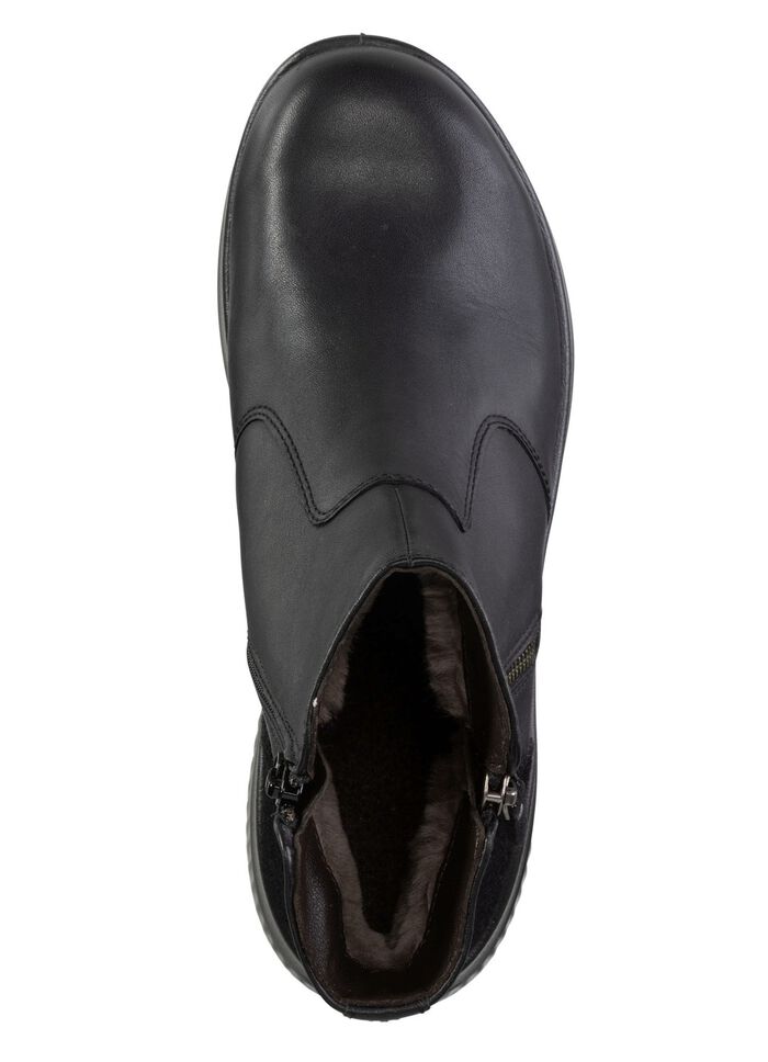 Gef&uuml;tterte Damen-Boots, Winterschuhe, Weite K, mit Lammfell 