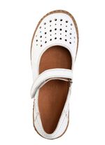 ELENA EDEN Slipper aus schattiertem Nappaleder WEISS