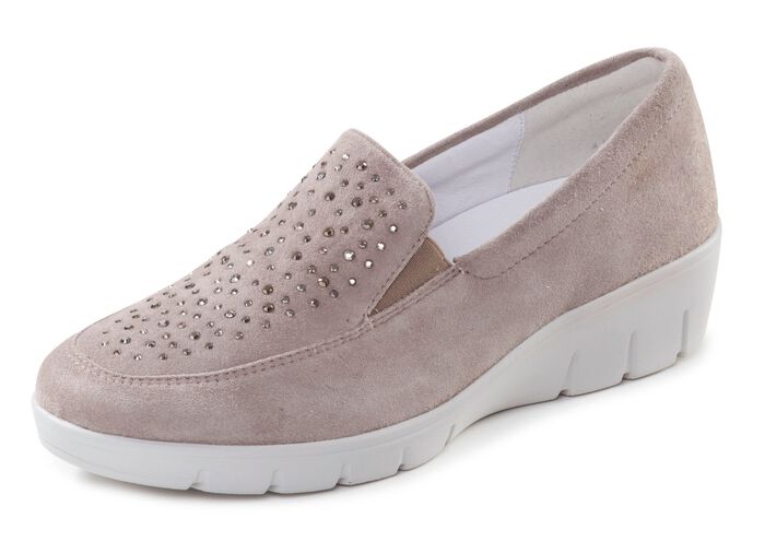 ELENA EDEN, bequeme Damen-Slipper, Weite H, mit herausnehmbarem Fu&szlig;bett 